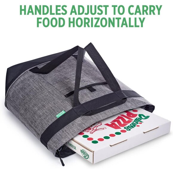 Jumbo Insulated Cooler Bag Charcoal with HD Thermal Insulation - Premium, Collap - Picture 6 of 6